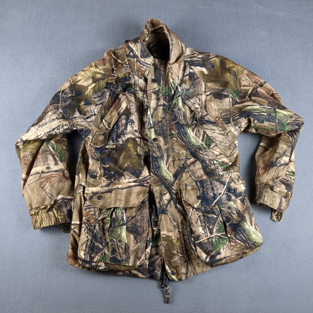 Lucky Bums Jacket Womens S Brown Realtree Camo Hunting Coat Utility Pocket